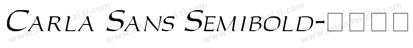 Carla Sans Semibold字体转换
